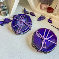 סט של 4 תחתיות מאגת סגולה