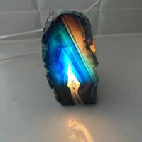 מנורת אגת כחולה