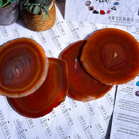 פרוסות אבני אגת אדומה