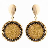 עגילים מיוחדים מצמח הזהב, תכשיטים בעבודת יד, עגילים לאירוע