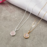 שרשרת אבני רוז קוורץ