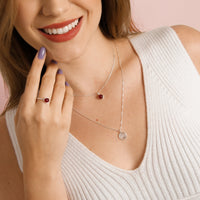 תכשיטי כסף אבן אדומה