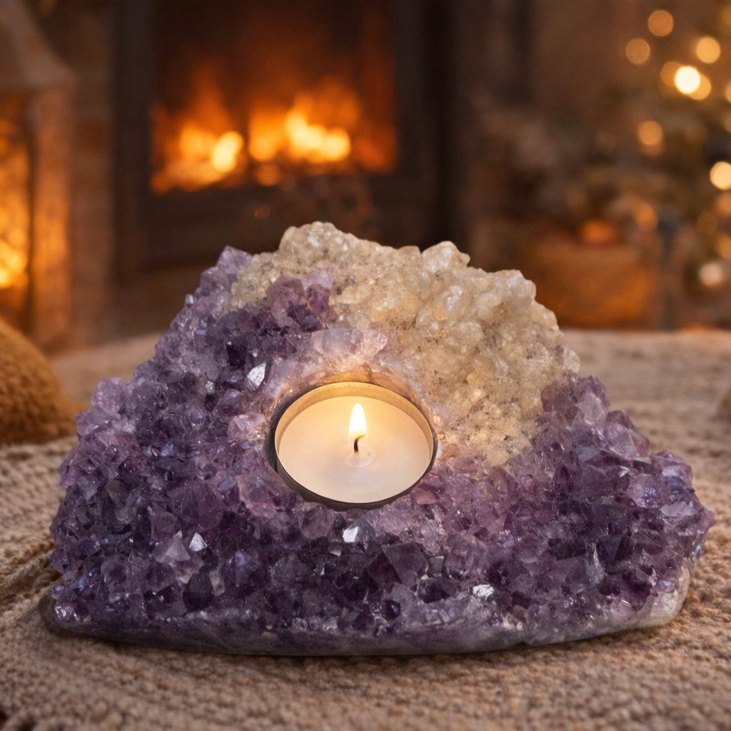 אמטיסט, מעמד לנר, מעמד נר אמטיסט, קריסטלים